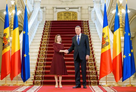 Maia Sandu a fost primita de Klaus Iohannis la Palatul Cotroceni