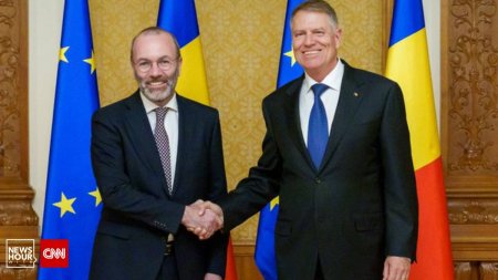 Klaus Iohannis, discutie despre alegerile europene, cu presedintele Partidului Popular European