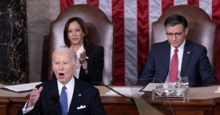 Joe Biden, discurs agresiv despre starea natiunii. L-a atacat pe Trump despre care a spus ca s-a plecat in fata lui Putin | VIDEO