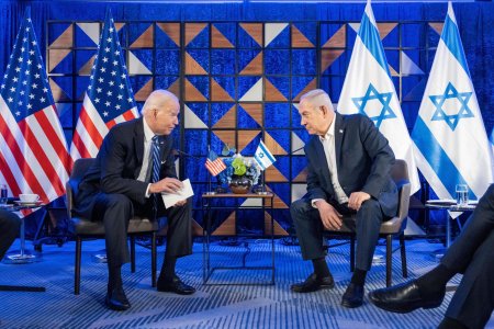 Joe Biden i-a transmis lui Benjamin Netanyahu ca vor avea o discutie „verde-n fata” pe tema ajutorului umanitar pentru Fasia Gaza | VIDEO