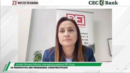 ZF Investiti in Romania!  Programul Construct Plus a fost amanat din nou. Roxana Mircea, REI Grup: Nu reindustrializezi Romania cu trei proiecte pe an. Avem nevoie de un buget mai mare sau de preacorduri pentru anul viitor