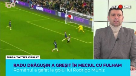 A gresit sau nu Radu Dragusin la golul de 1-0 din Fulham - Tottenham? Raul Rusescu a dat verdictul la GSP Live