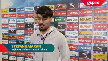 Universitatea Craiova - Rapid. Stefan Baiaram, declaratii la finalul meciului din Banie