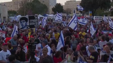 Sute de oameni au protestat pe strazile din Ierusalim. Ce au cerut manifestantii. Netanyahu a dezamagit tara