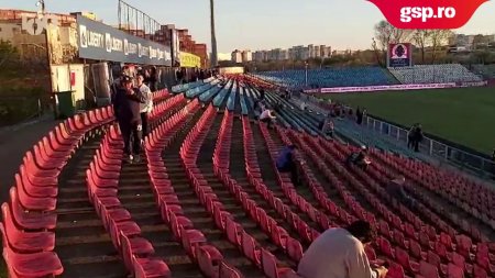 Otelul Galati - Dinamo. Atmosfera dinainte de partida ce inchide etapa cu numarul trei de play-off si play-out