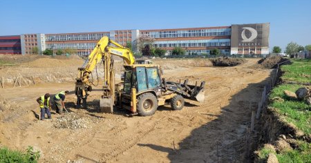 Noul stadion din Timisoara prinde contur. Se fac sapaturi de consolidare pentru viitoarea fundatie