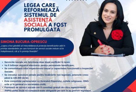 A fost promulgata legea care reformeaza intreg sistemul de asistenta sociala