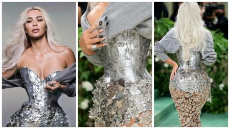 Cate coaste si-a scos?. Controversa din jurul <span style='background:#EDF514'>CORSET</span>ului lui Kim Kardashian care i-a facut o talie minuscula | FOTO