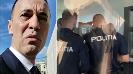 Scandal urias la Ploiesti! Politia, oprita sa intre in sala unde Iulian Dumitrescu si-a lansat candidatura pentru un nou mandat la sefia Consiliului Judetean. Baronul de Prahova ar fi incalcat controlul judiciar