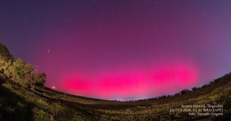 Spectacol rar pe cerul Romaniei. Cum s-a vazut <span style='background:#EDF514'>AURORA</span> boreala de la Targoviste: Nu mi-am putut inchipui... FOTO VIDEO