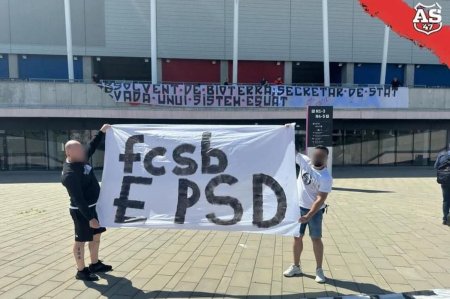 In ziua in care FCSB sarbatoreste titlul, ultrasii lui CSA Steaua protesteaza: Vin pe rand sa ceara pomana la palat