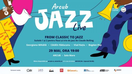 From Classic to Jazz, noul concert ARCUB Jazz Live, prezinta suitele pianistului Claude Bolling, pe 29 mai, la ARCUB - <span style='background:#EDF514'>HANU</span>l Gabroveni