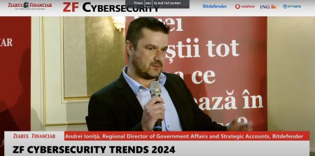 Andrei <span style='background:#EDF514'>IONITA</span>, Bitdefender: Am observat in ultimii ani o crestere importanta a nivelului de constientizare in ceea ce priveste securitatea cibernetica. Exista o preocupare mai mare in zona de business pentru a investi in cybersecurity