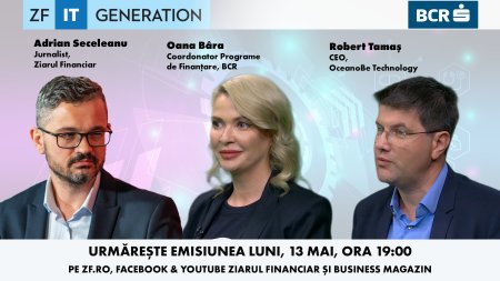 Astazi de la ora 19,00 la emisiunea ZF IT Generation: Cu ce obiective a fost lansata George SmartEU, prima aplicatie de banking cu informatii complete despre fondurile europene? Ce date sunt disponibile si cum poate fi utilizata aplicatia? Detalii de la Oana Bara, Coordonator programe de finantare, BCR si  Robert <span style='background:#EDF514'>TAMAS</span>,  CEO, OceanoBe Technology