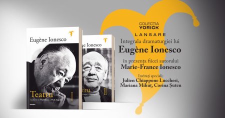 Integrala dramaturgiei lui Eugène Ionesco, publicata la Nemira, va fi lansata in prezenta fiicei lui