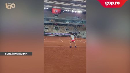 VIDEO » Simona Halep s-a antrenat cu Alize Cornet