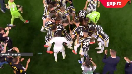 Allegri scapat din brate de jucatori dupa triumful din Cupa