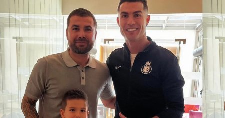 <span style='background:#EDF514'>ADRIAN MUTU</span>, cadou-surpriza pentru fiul sau, Tiago: o intalnire fata in fata cu Cristiano Ronaldo