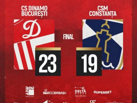 Dinamo Bucuresti a castigat Cupa Romaniei la handbal masculin