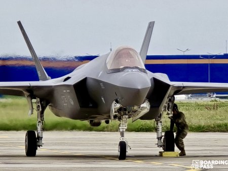 Un avion F-35 al US Air Force a aterizat in Romania, pe Aeroportul Baneasa. Care este motivul