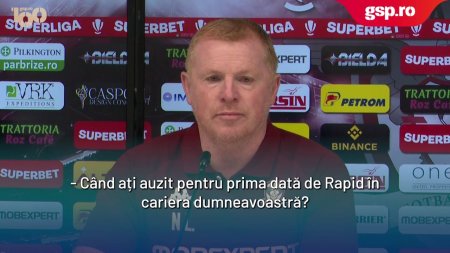 Neil Lennon, la prima conferinta de presa ca antrenor al Rapidului: Auzisem de club inainte sa vin aici. Ar fi <span style='background:#EDF514'>PROSTE</span>sc sa promit titlul din primul sezon