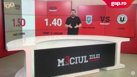 Meciul zilei » Universitatea Craiova - U Cluj. Cine reuseste sa se impuna in barajul decisiv de Conference League?