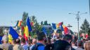 Bugetarii din mai multe institutii ale statului protesteaza in Piata Victoriei din Bucuresti, joi: 