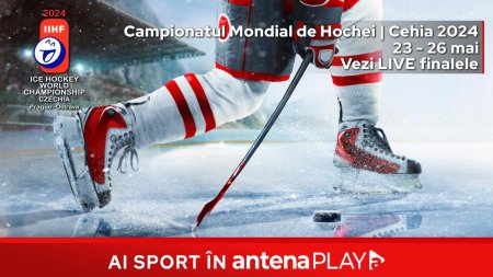 Fazele finale ale Campionatului Mondial de Hochei sunt live in AntenaPLa