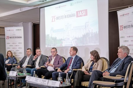 Conferinta ZF/CEC Bank Investiti in Romania - Iasi. Antreprenorii din Iasi vad regiunea de est ca un important pol de dezvoltare, cu o pozitionare strategica la granita, potentialul poate fi imens, dar nevoia de parteneriate este mai mare ca niciodata