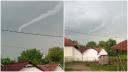 Fenomen similar unei <span style='background:#EDF514'>TORNADE</span>, in Romania. Unde au fost surprinse imaginile inedite