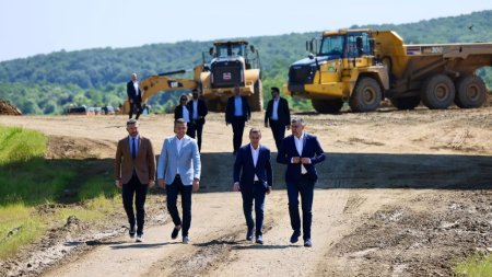 Marcel Ciolacu, vizita pe santierul Autostrazii Transilvania: Ne respectam promisiunile facute