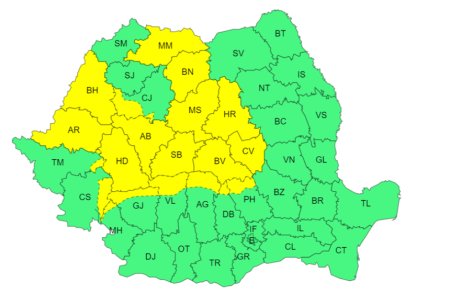 ANM anunta noi fenomene extreme in Romania. Vremea se strica din nou