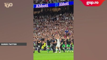 Toni Kroos, aclamat la scena deschisa la ultimul meci pe <span style='background:#EDF514'>SANTIAGO BERNABEU</span>