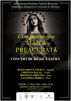 Concert de muzica sacra la Biserica Catolica din Sinaia: Cant pentru tine Maica Preacurata