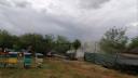 Furtuna face prapad in Botosani. O platforma apicola cu 20 de stupi a luat foc, dupa ce a fost lovita de trasnet