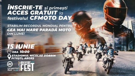 Peste 3500 de motociclisti sunt asteptati pe 15 iunie la Hai sa ne facem auziti!, cea mai mare parada moto din lume