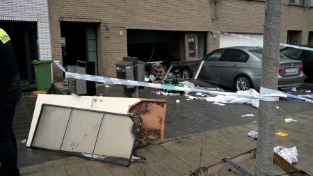 Sofer roman de camion mort, dupa ce a explodat garajul in care locuia cu chirie, in Belgia. Proprietarii dau vina pe el: 