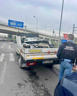 Barbat din Giurgiu care transporta deseuri provenite din dezmembrarea masinilor, amendat / A fost prins in apropiere de Podul Ciurel – FOTO