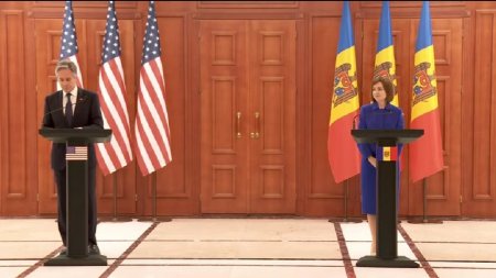 Blinken, la Chisinau: Sunt aici pentru a aduce angajamentul ferm din partea presedintelui Biden pentru suveranitatea si integritatea Moldovei/ Pachet suplimentar de 50 de mil. de dolari destinat R. Moldova, plus o investitie de 85 mil. de dolari – VIDEO