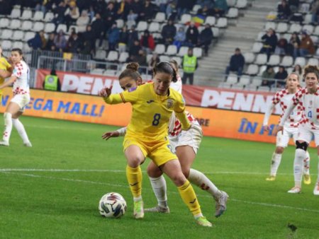 Nationala de <span style='background:#EDF514'>FOTBAL FEMININ</span> a Romaniei a invins Bulgaria in preliminariile Campionatului European