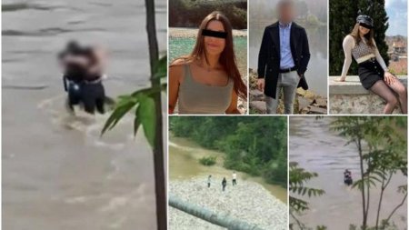 Tinerii imbratisati inainte sa fie luati de ape, in Italia, sunt romani. Ei faceau fotografii cand i-a surprins viitura