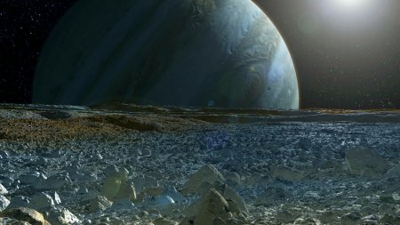 NASA a depistat miscare pe Europa, <span style='background:#EDF514'>SATELITUL</span> inghetat al lui Jupiter