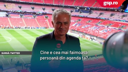 Jose Mourinho, raspuns genial cand a fost intrebat care este cea mai faimoasa persoana din agenda lui