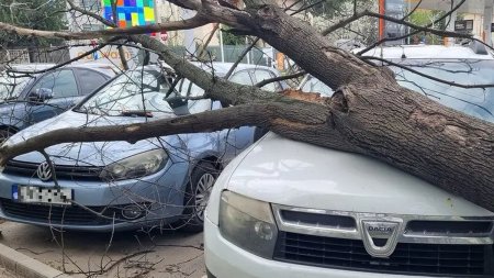 Romania, maturata de vijelii puternice si inundatii. Sute de case au ramas fara curent dupa furtunile puternice