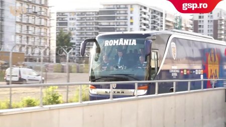 Romania - Bulgaria. Nationala Romaniei a ajuns la Stadionul Steaua pentru amicalul cu Bulgaria