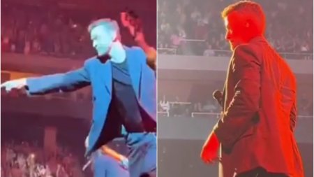 Momentul in care Justin Timberlake isi opreste brusc concertul, ca sa isi ajute un fan
