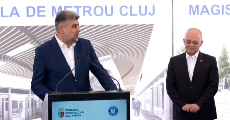 Ciolacu, la deschiderea santierului de metrou din Cluj: Dezvoltarea Romaniei nu trebuie sa aiba culoare politica