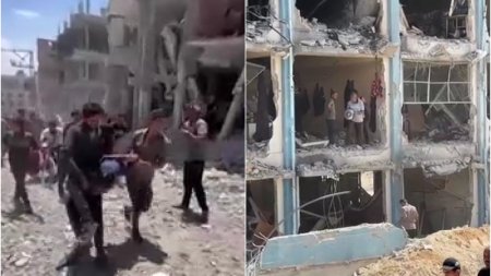 Atac al Israelului asupra unei scoli din Gaza. Cel putin 39 de morti