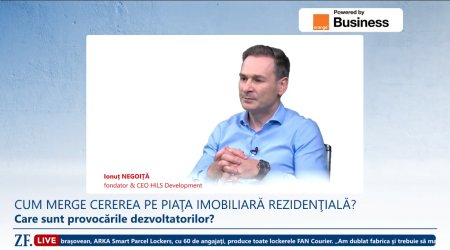 ZF Live. Ionut Negoita, HILS Development: Romanii au bani cash, si nu putini. Locuintele vor ramane o investitie foarte sigura, preturile vor fi duble in zece ani