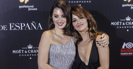 Cele mai frumoase surori de la Hollywood! Penelope Cruz si Monica zici ca sunt gemene